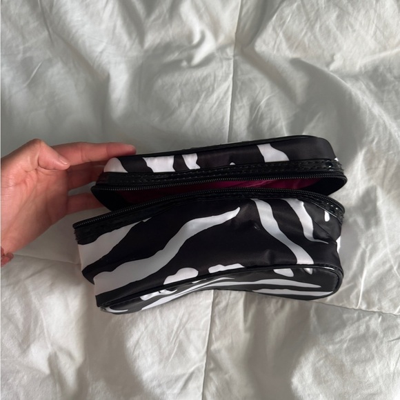 Zebra Print Makeup Bag | Travel Cosmetic Organizer | 8” x 4” - Picture 11 of 11